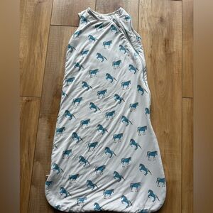 Kyte Baby Blue Horse Print Baby Sleep Sack 1.0